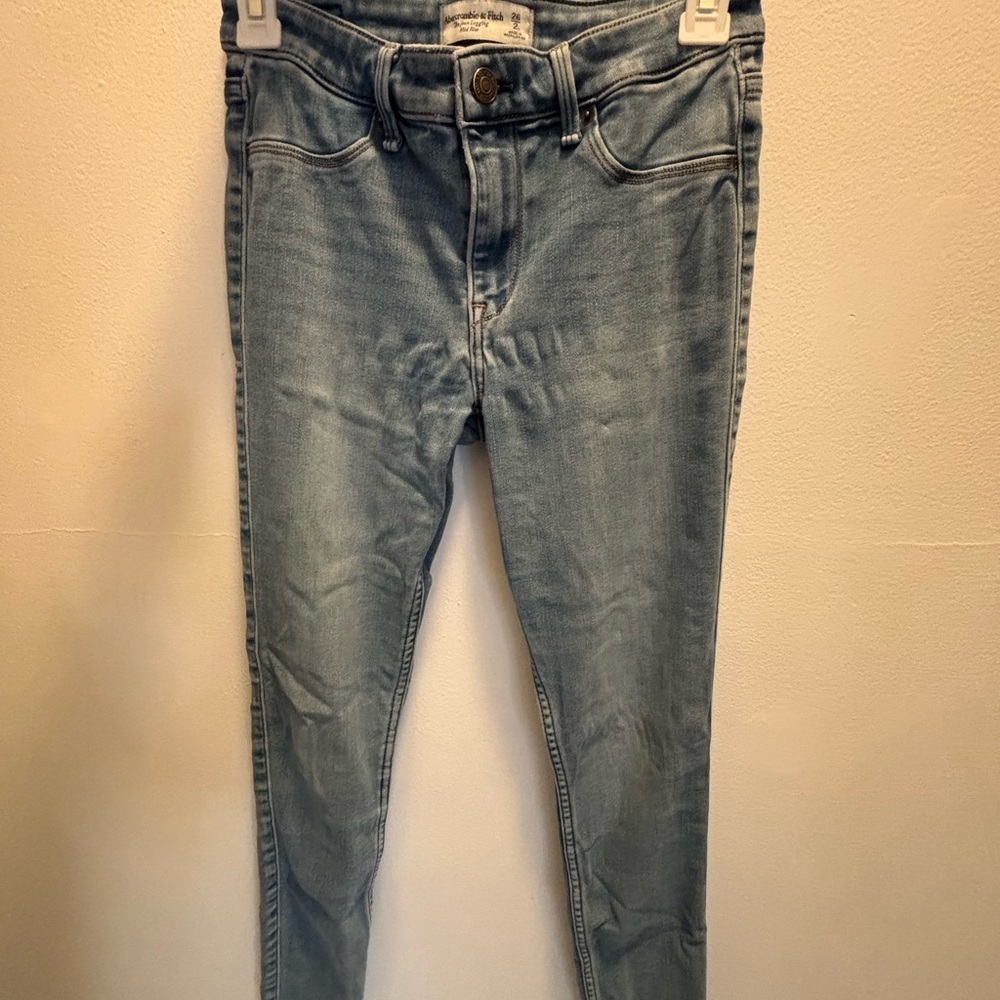Abercrombie & Fitch Light Blue Women's The Jean Legging Mid-rise Size 2L/26
